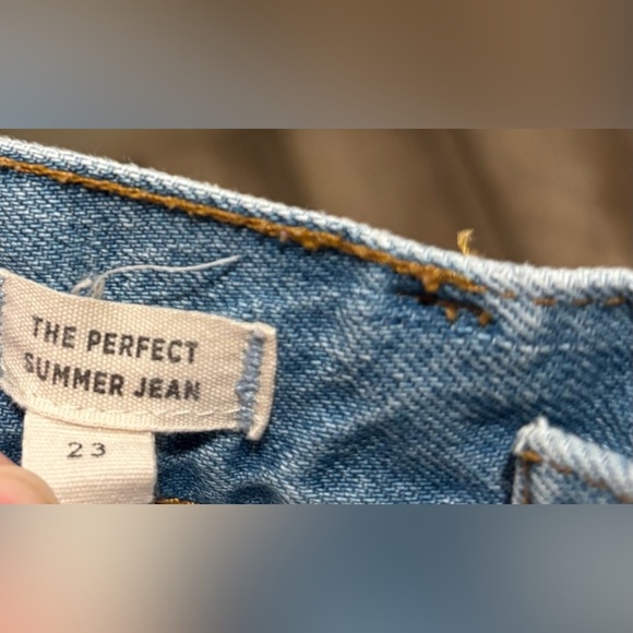 Madewell The Perfect Summer Jean in Light Wash, 100% Cotton, Size 23 - Picture 7 of 10